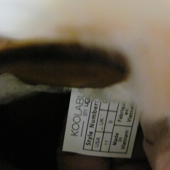 KOOLABURRA UGG WOMEN’S LACE-UP TYNLEE BOOT CHESTNUT SUEDE FAUX FUR TRIM   NEW IN - Picture 9 of 12